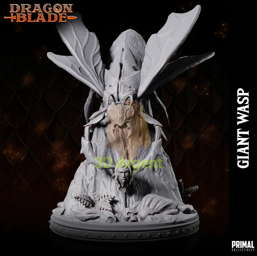 Giant Wasp B – Dragonblade – Primal Collectibles Resin Miniature - Toys & Games:Wargames &