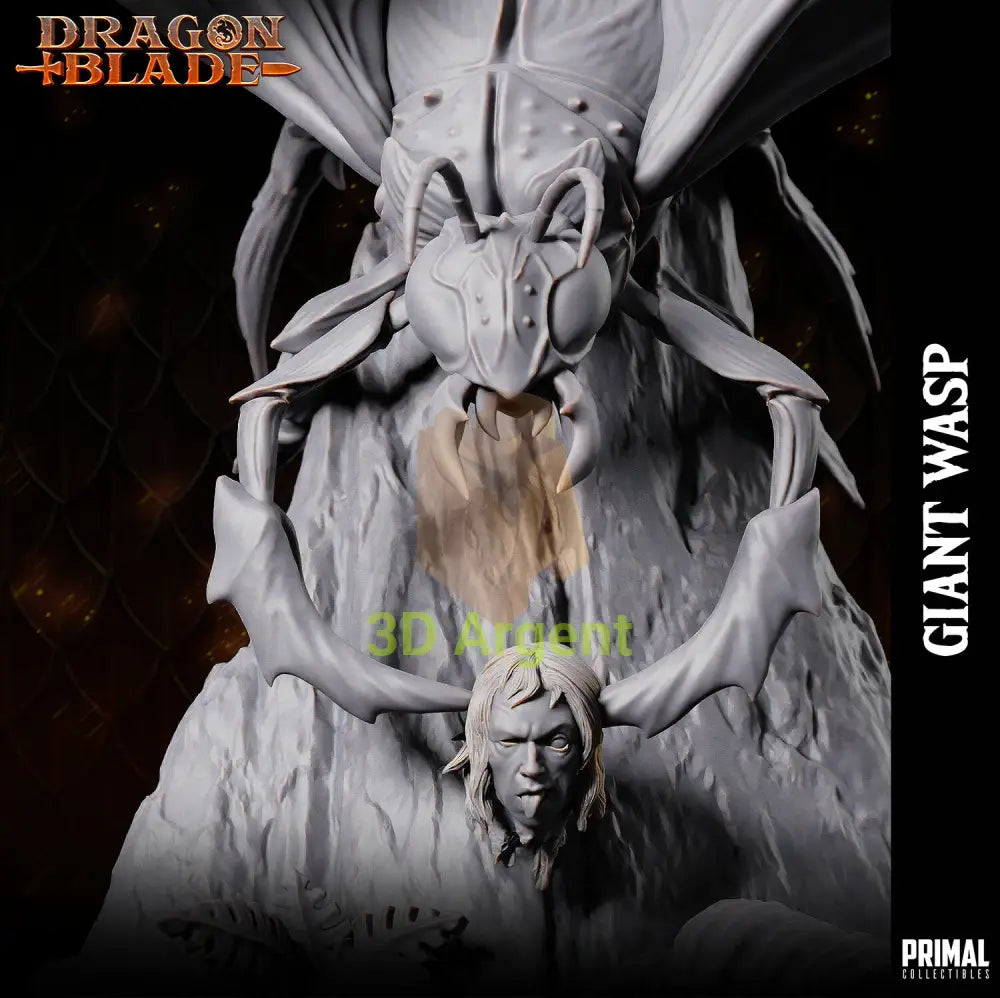 Giant Wasp B – Dragonblade – Primal Collectibles Resin Miniature - Toys & Games:Wargames &