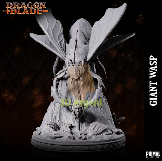 Giant Wasp B – Dragonblade – Primal Collectibles Resin Miniature - Toys & Games:Wargames &