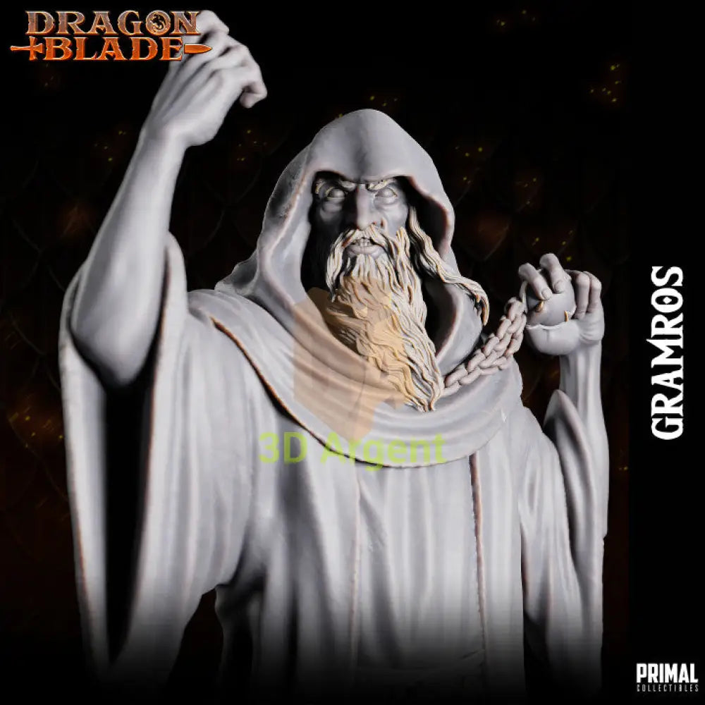 Gramros the Dark One – Dragonblade – Primal Collectibles Resin Mini - Toys & Games:Wargames &