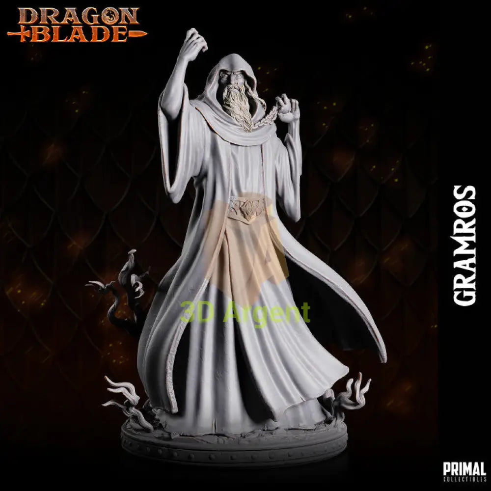 Gramros the Dark One – Dragonblade – Primal Collectibles Resin Mini - Toys & Games:Wargames &