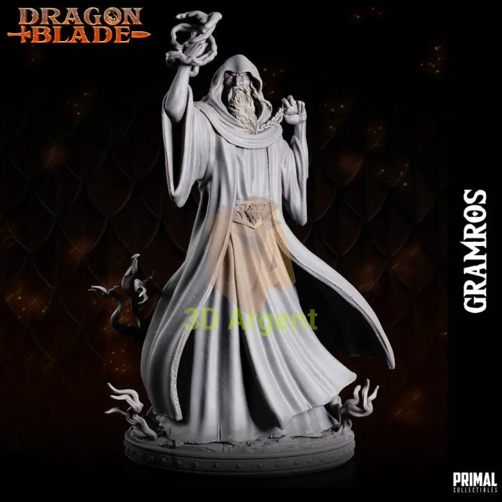 Gramros the Dark One – Dragonblade – Primal Collectibles Resin Mini - Toys & Games:Wargames &