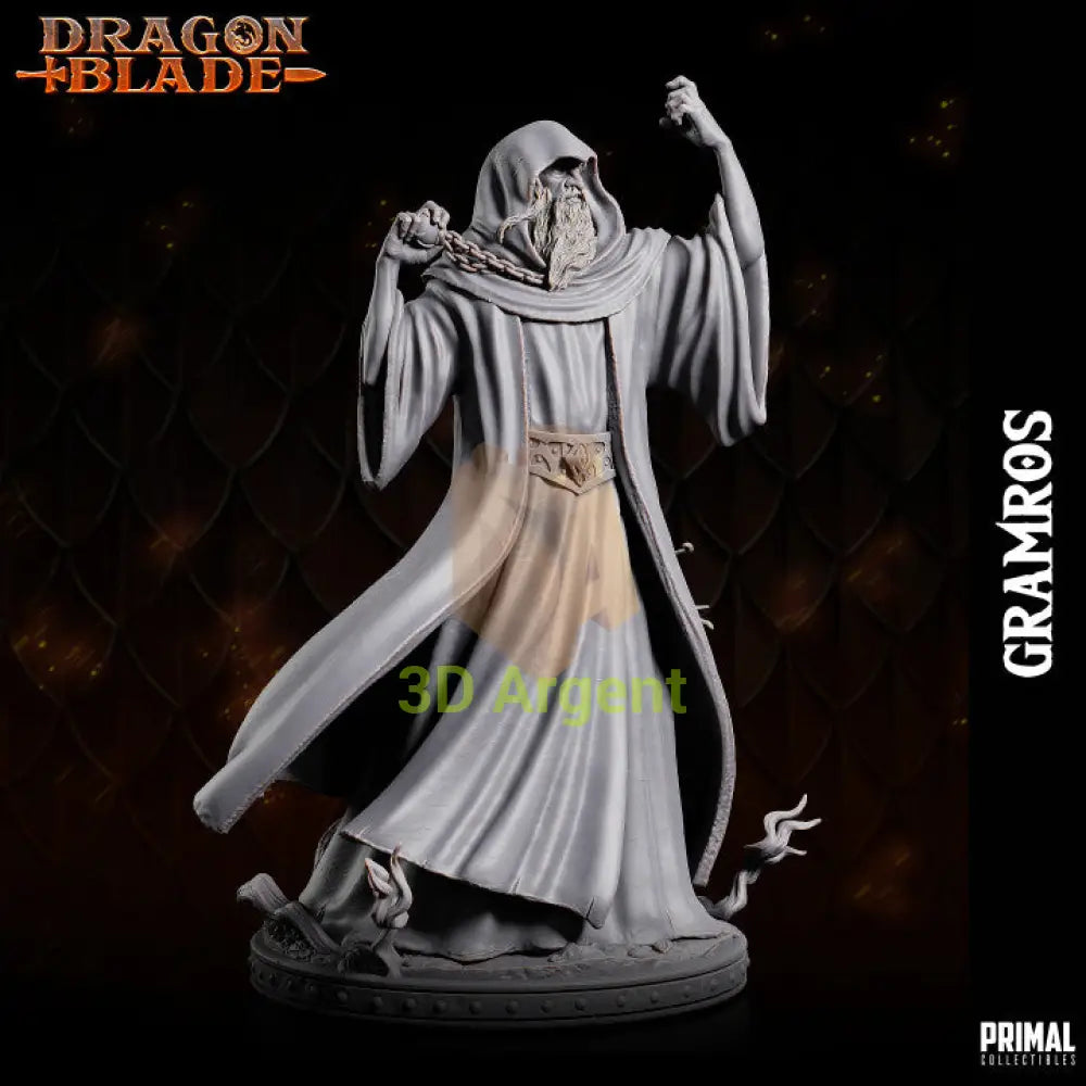 Gramros the Dark One – Dragonblade – Primal Collectibles Resin Mini - Toys & Games:Wargames &