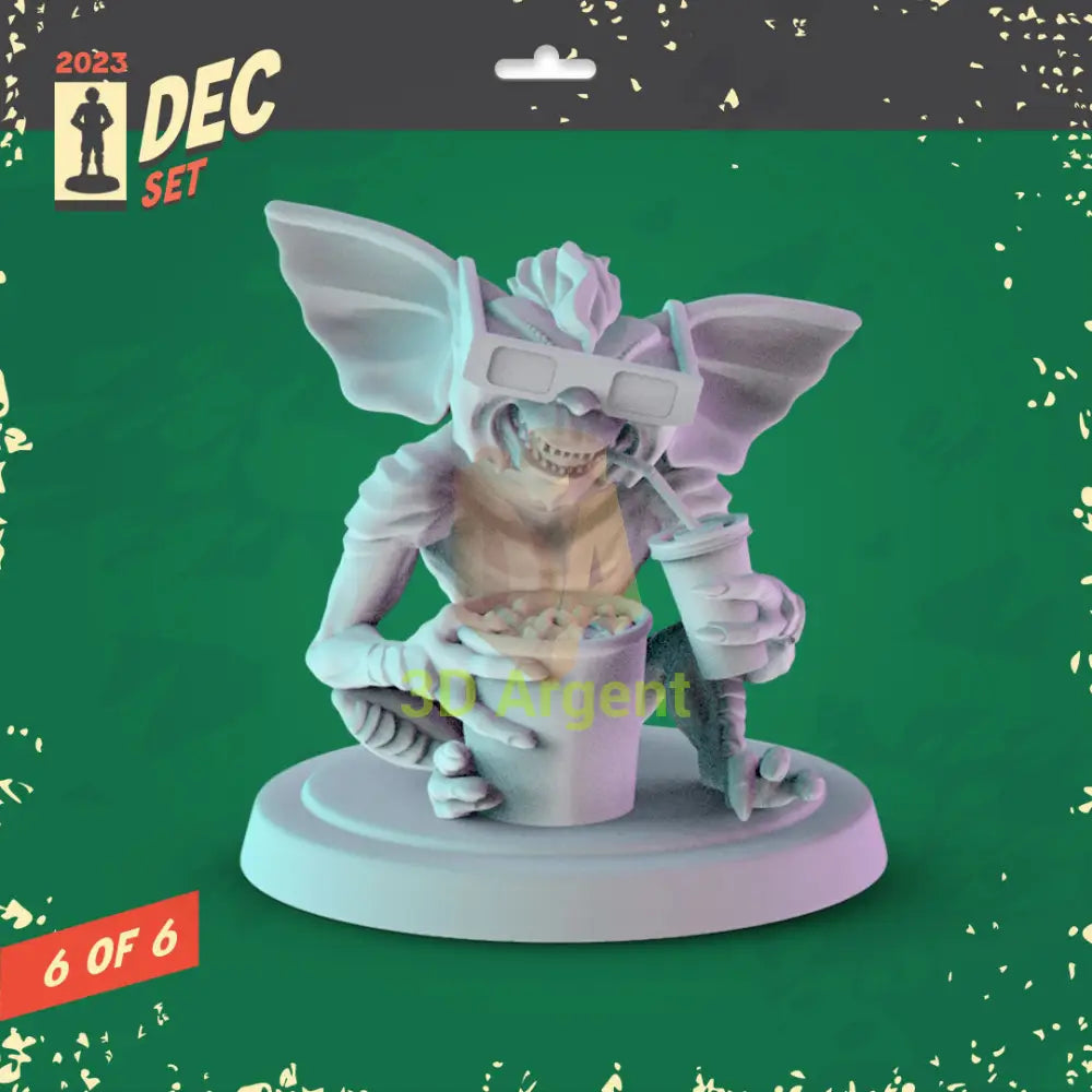Gremlins Figures compatible D&D DragonLance Miniatures Pop Minis - 4 Popcorn - Toys & Games:Wargames &