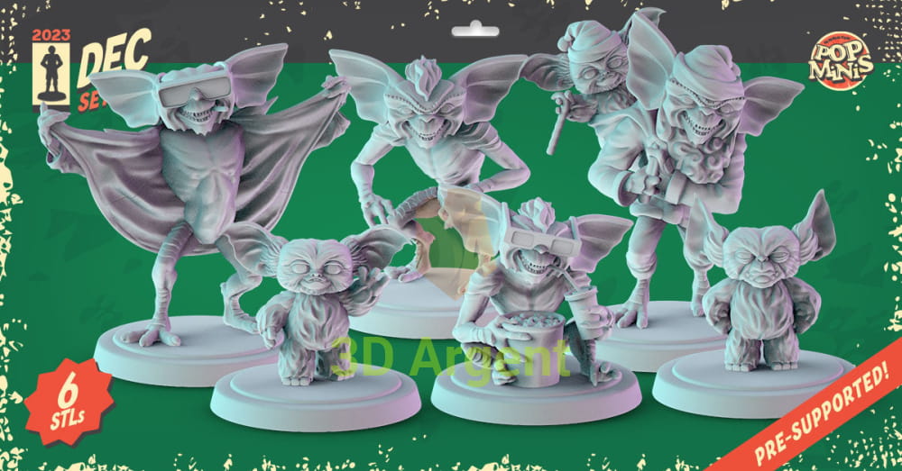 Gremlins Figures compatible D&D DragonLance Miniatures Pop Minis - All Figures - Toys & Games:Wargames &