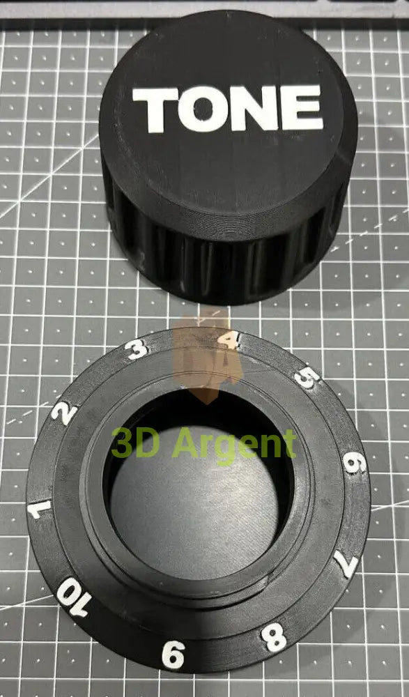 Guitar Pick Storage 3D Printed - Volume or Tone Dial Container Holder Musical Instruments & DJ Equipment:Guitars &