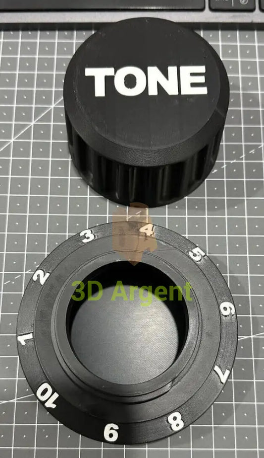 Guitar Pick Storage 3D Printed - Volume or Tone Dial Container Holder Tone Musical Instruments & DJ Equipment:Guitars &