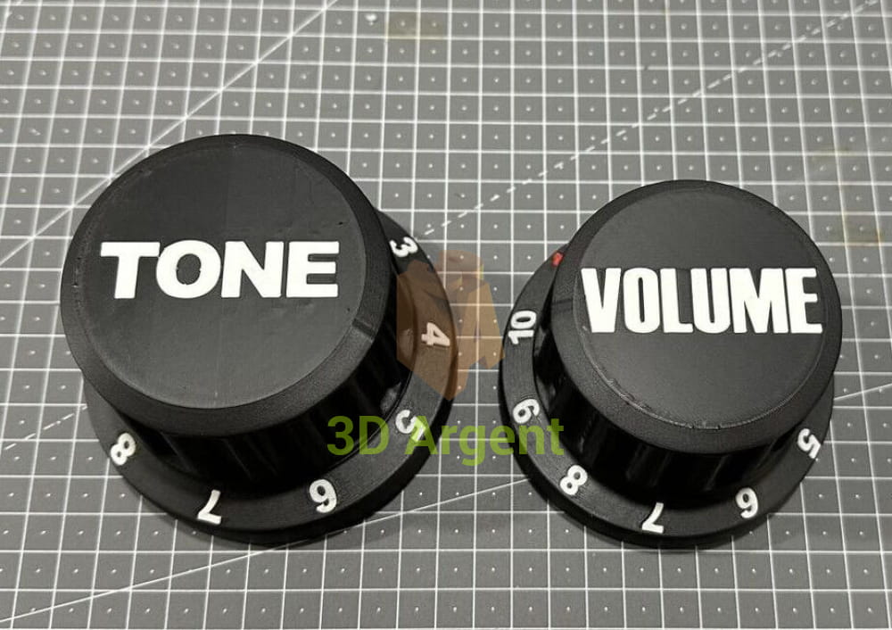 Guitar Pick Storage 3D Printed - Volume or Tone Dial Container Holder Musical Instruments & DJ Equipment:Guitars &