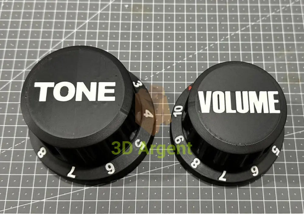 Guitar Pick Storage 3D Printed - Volume or Tone Dial Container Holder Musical Instruments & DJ Equipment:Guitars &