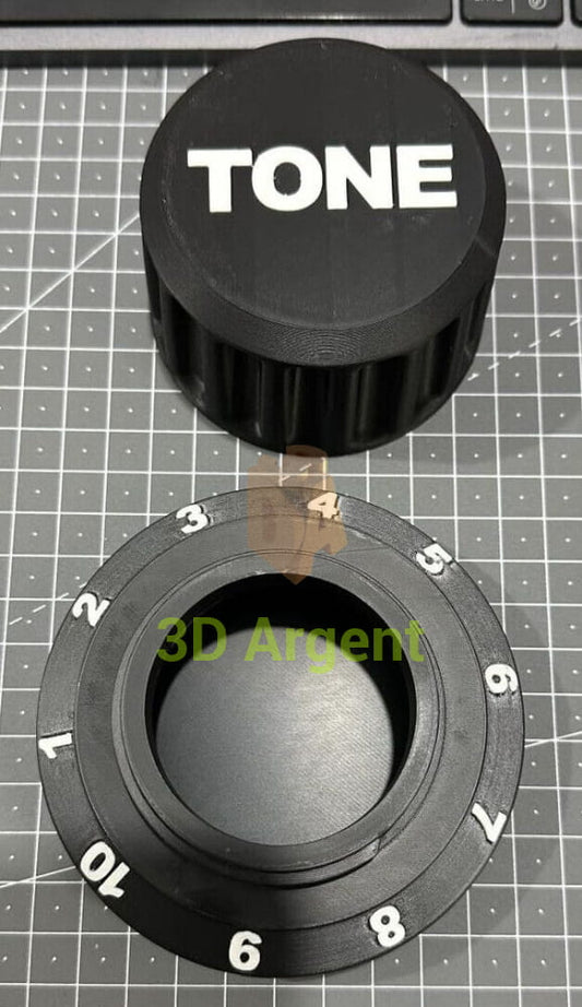 Guitar Pick Storage 3D Printed - Volume or Tone Dial Container Holder Tone Musical Instruments & DJ Equipment:Guitars &