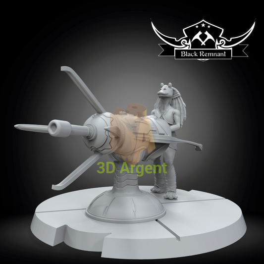 Gungan Assault Cannon - Star Wars Legion compatible 3D Printed Resin Miniatures Toys & Games:Wargames &