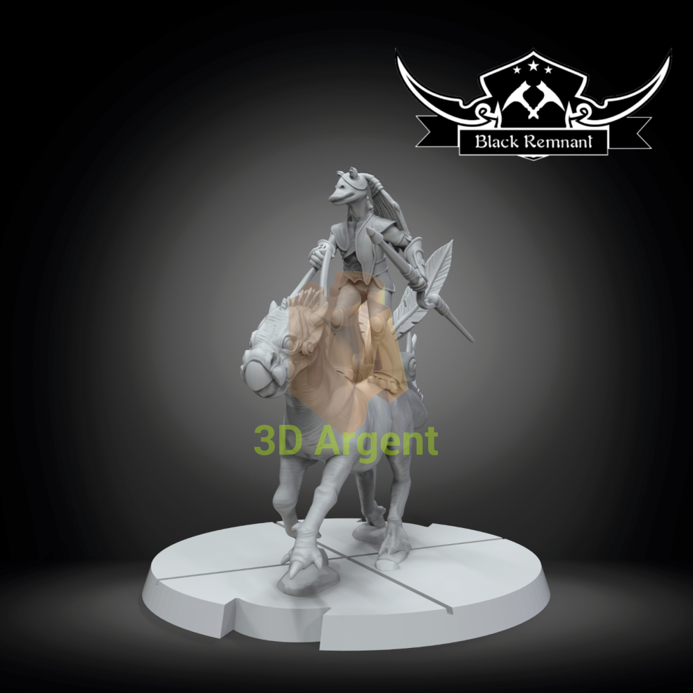Gungan Elite Rider 1 - Star Wars Legion compatible 3D Printed Resin Miniatures Toys & Games:Wargames &