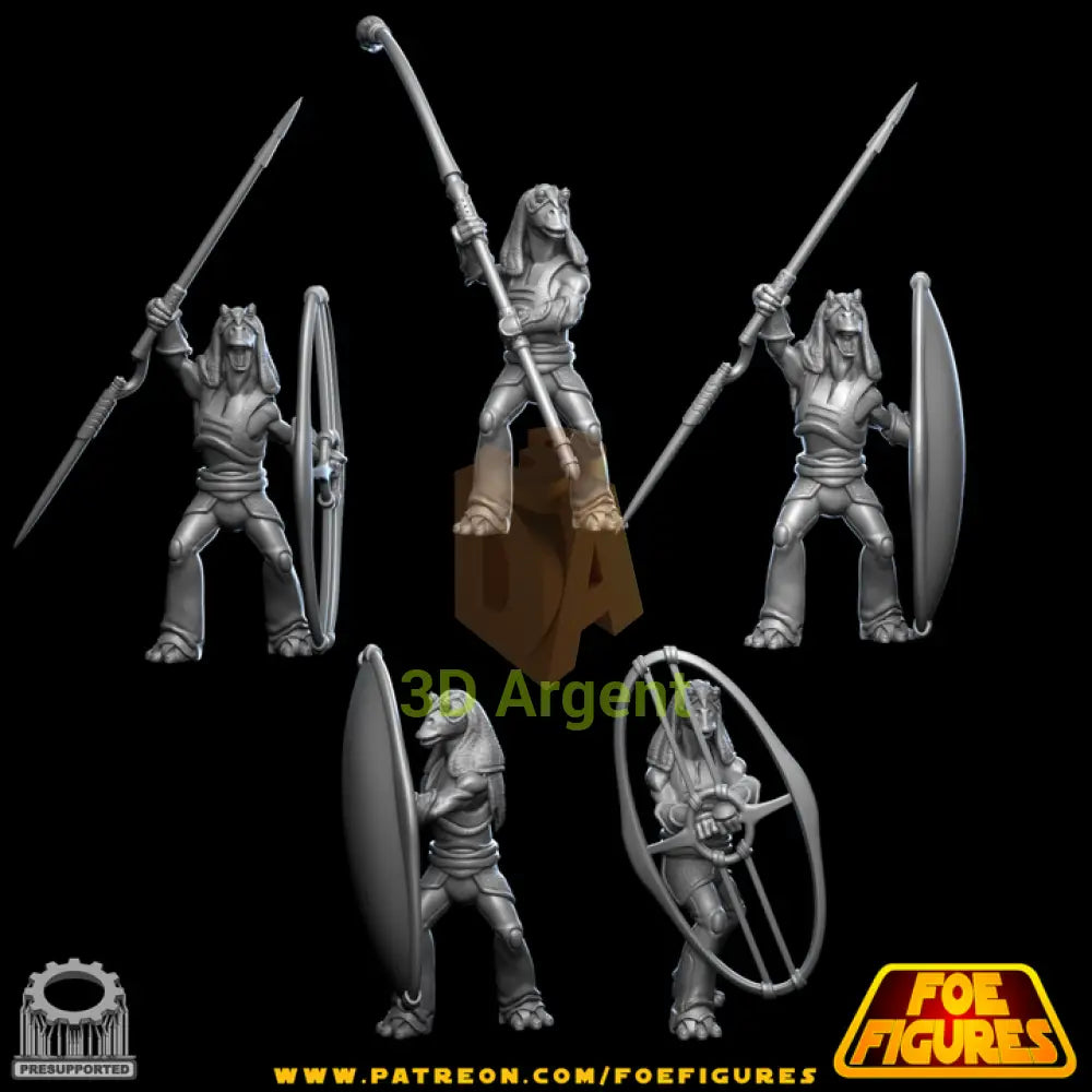 Gungan Infantry Army - Set A (5 figures)