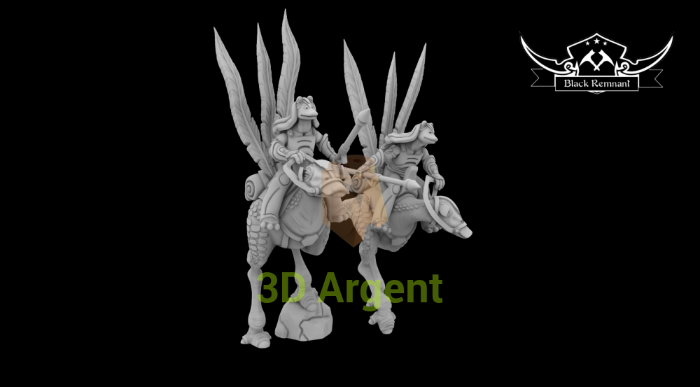 Gungan Kaadu Riders - Star Wars Legion compatible 3D Printed Resin Miniatures Toys & Games:Wargames & Role-Playing:Star