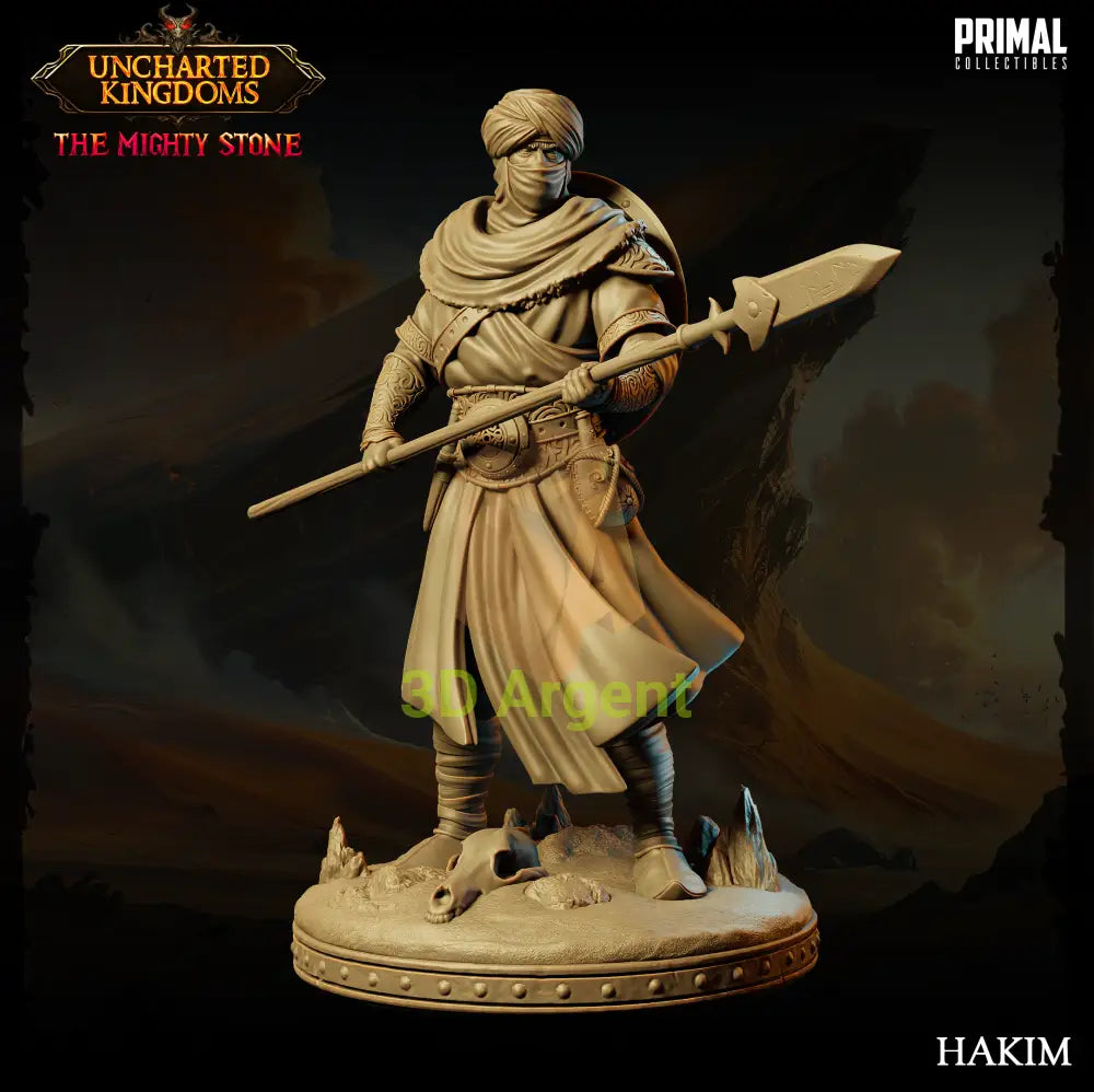 Hakim Arabic Lance mighty kingdom Fantasy compatible D&D DragonLance Miniatures Primal Toys & Games:Wargames &