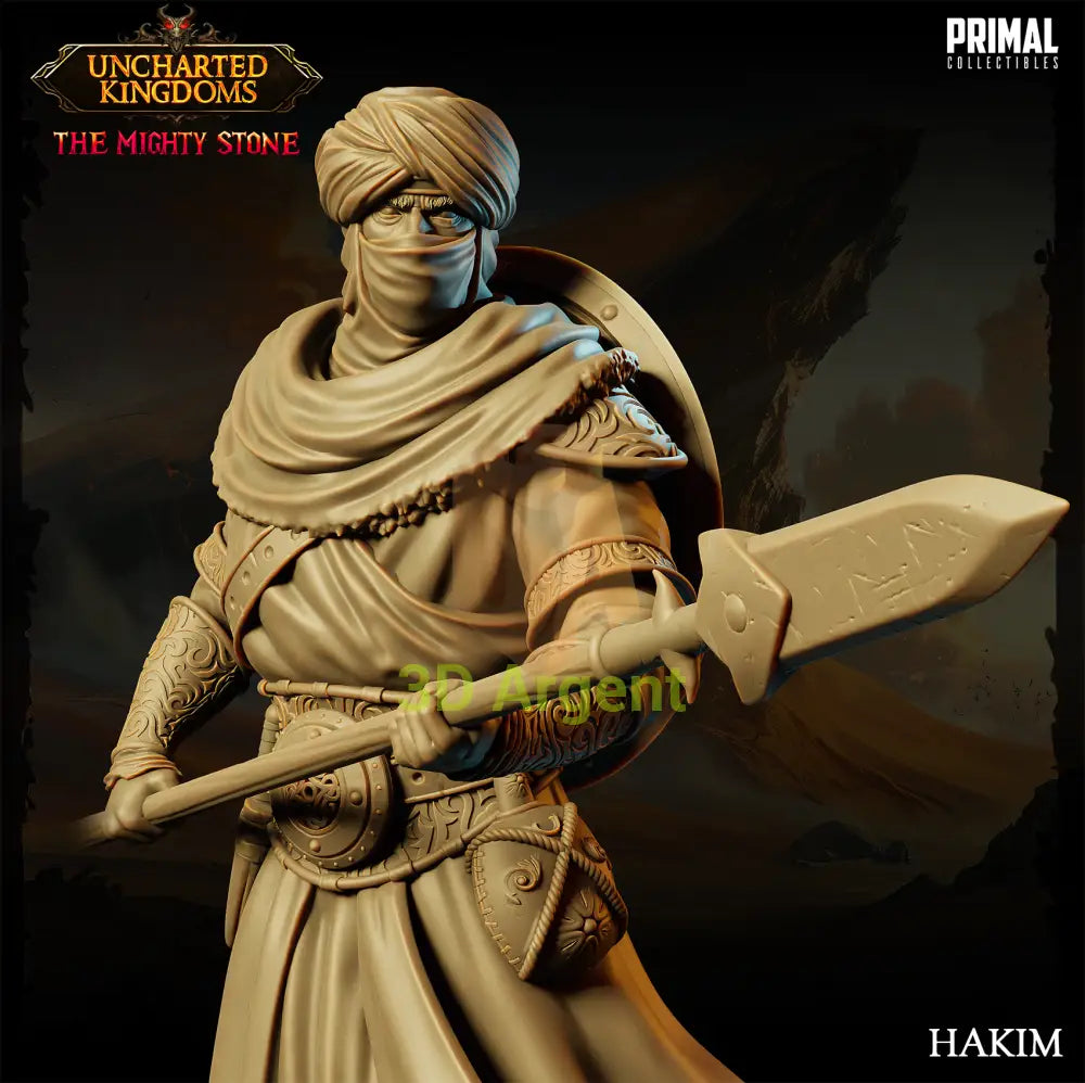 Hakim Arabic Lance mighty kingdom Fantasy compatible D&D DragonLance Miniatures Primal Toys & Games:Wargames &