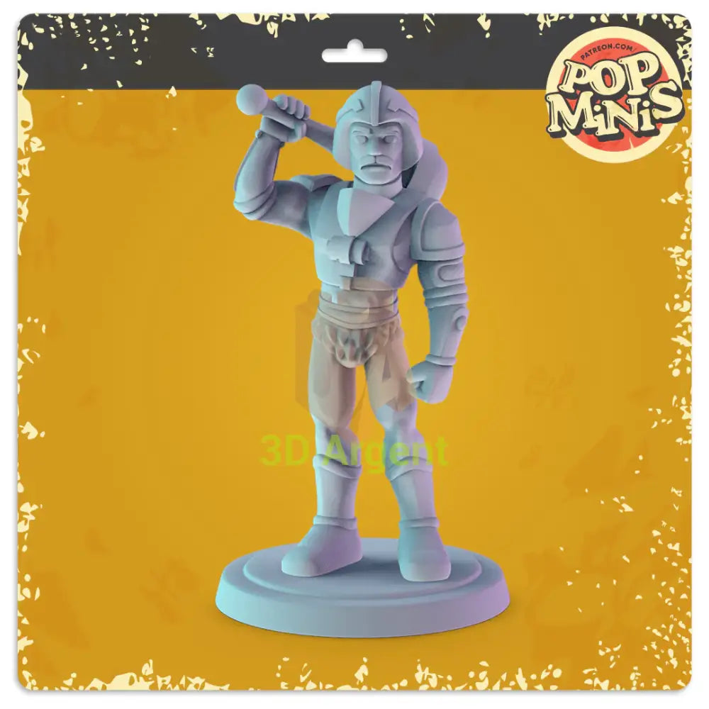 He-Man Heroes Figures compatible D&D DragonLance Miniatures Pop Minis - 3 Man at Arms - Toys & Games:Wargames &