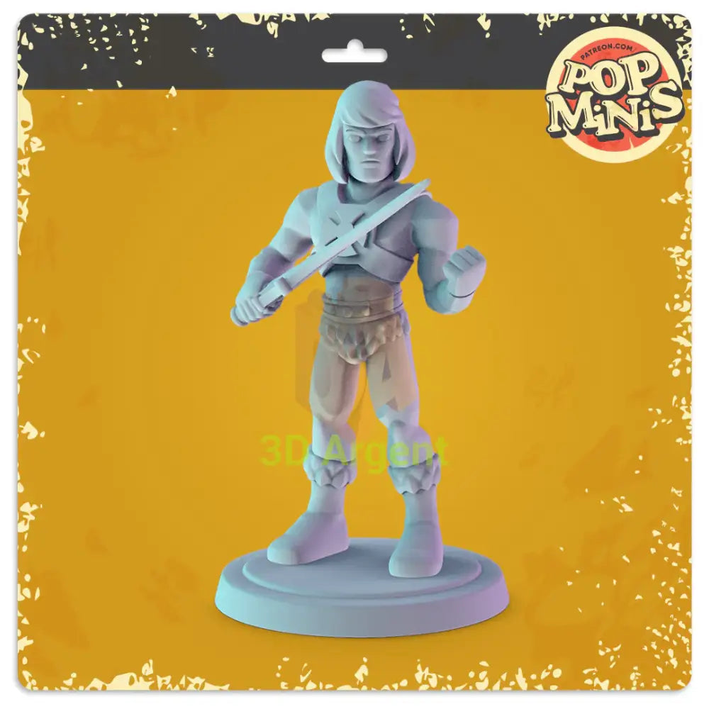 He-Man Heroes Figures compatible D&D DragonLance Miniatures Pop Minis - 4 He-Man - Toys & Games:Wargames &