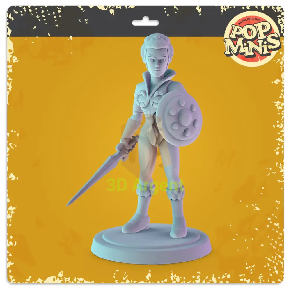 He-Man Heroes Figures compatible D&D DragonLance Miniatures Pop Minis - 6 Teela - Toys & Games:Wargames &