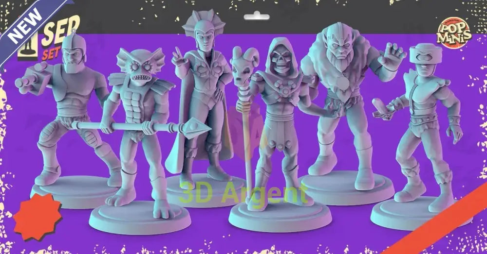 He-Man Villains Figures compatible D&D DragonLance Miniatures Pop Minis - All Figures - Toys & Games:Wargames &