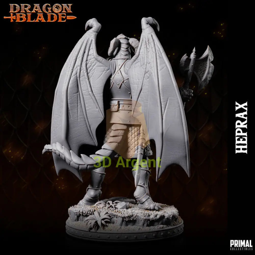 Heprax Draconian Fighter – Dragonblade – Primal Collectibles Resin - Toys & Games:Wargames &