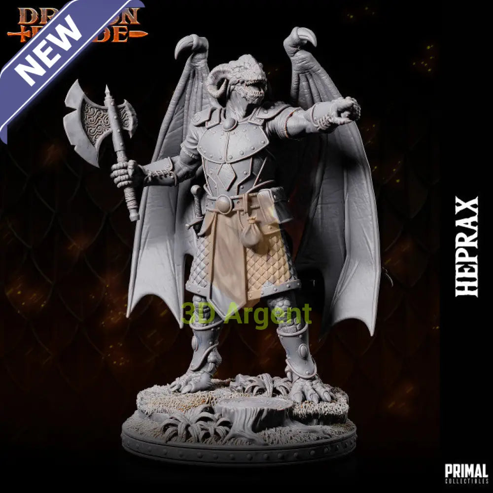 Heprax Draconian Fighter – Dragonblade – Primal Collectibles Resin - Toys & Games:Wargames &