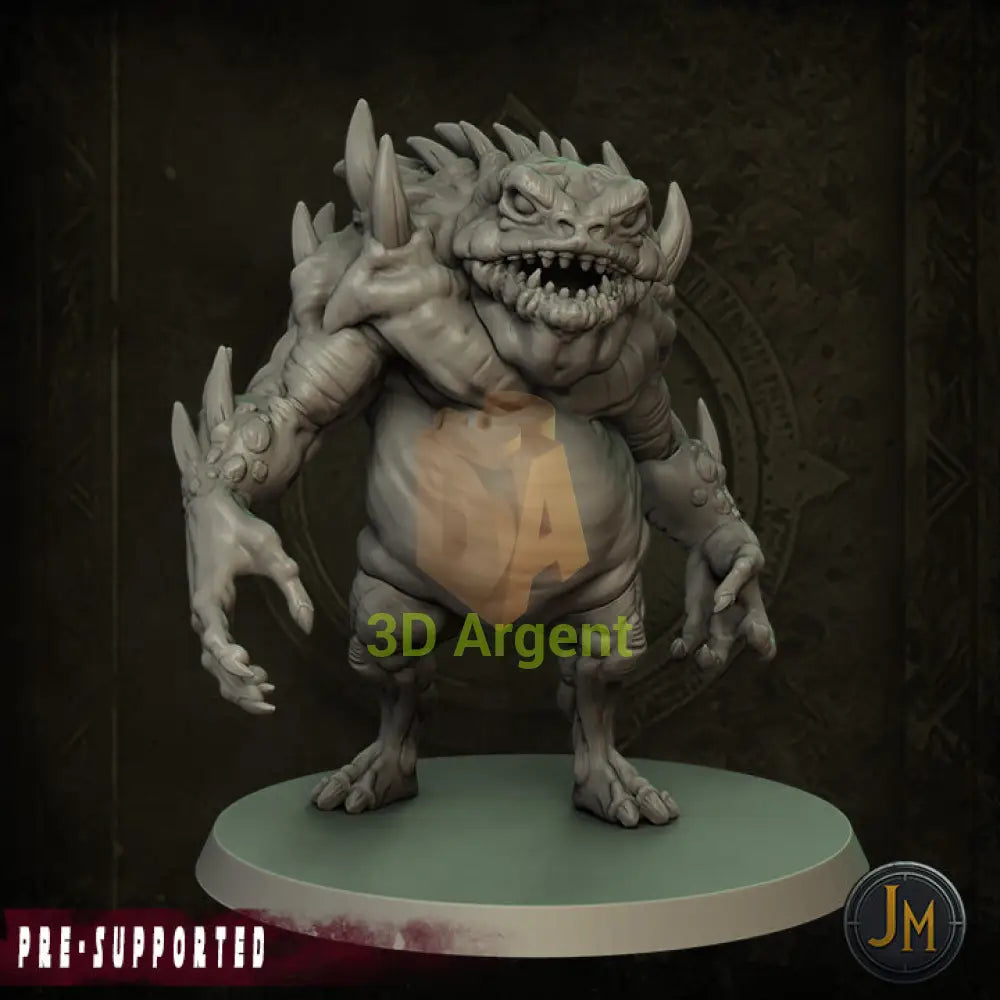 Hezrou Frog Demon - Dungeons and Dragons (D&D) DragonLance Frostgrave Fantasy 3D Printed Resin Miniatures Toys &