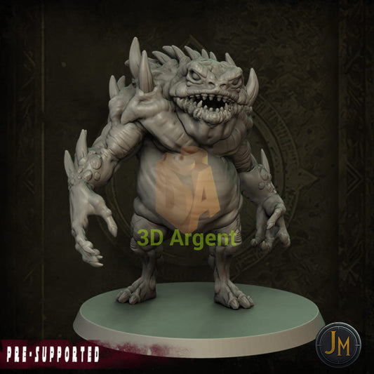 Hezrou Frog Demon - Dungeons and Dragons (D&D) DragonLance Frostgrave Fantasy 3D Printed Resin Miniatures Toys &
