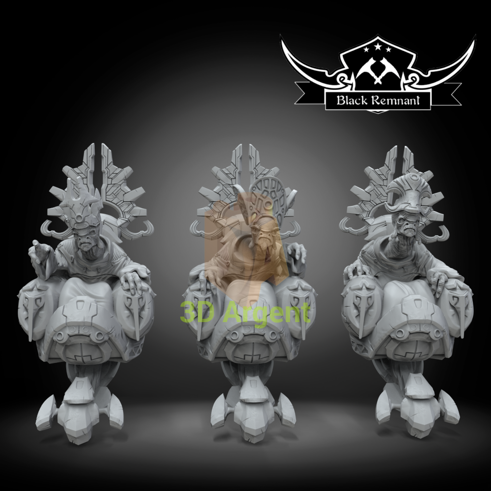 Hierarchs (Mercy Truth and Regret) | HALO Miniature | 3D Printed 12K Resin | Black Remnant | 28mm Legion Scale Toys &