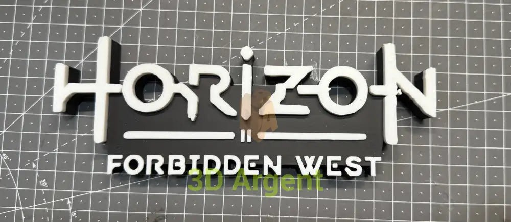 Horizon Zero Dawn Forbidden West Logo - 3D Printed Sign Stand Forbidden West Collectables:Science Fiction
