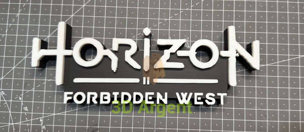 Horizon Zero Dawn Forbidden West Logo - 3D Printed Sign Stand Forbidden West Collectables:Science Fiction