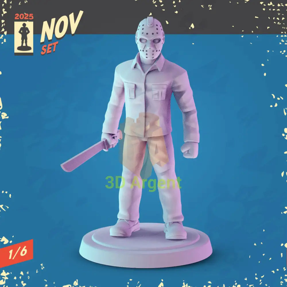 Horror Icons Figures compatible D&D DragonLance Miniatures Pop Minis - 3 Jason Voorhees - Toys & Games:Wargames &