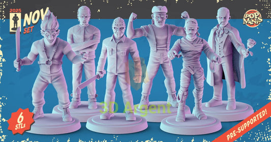 Horror Icons Figures compatible D&D DragonLance Miniatures Pop Minis - All Figures - Toys & Games:Wargames &