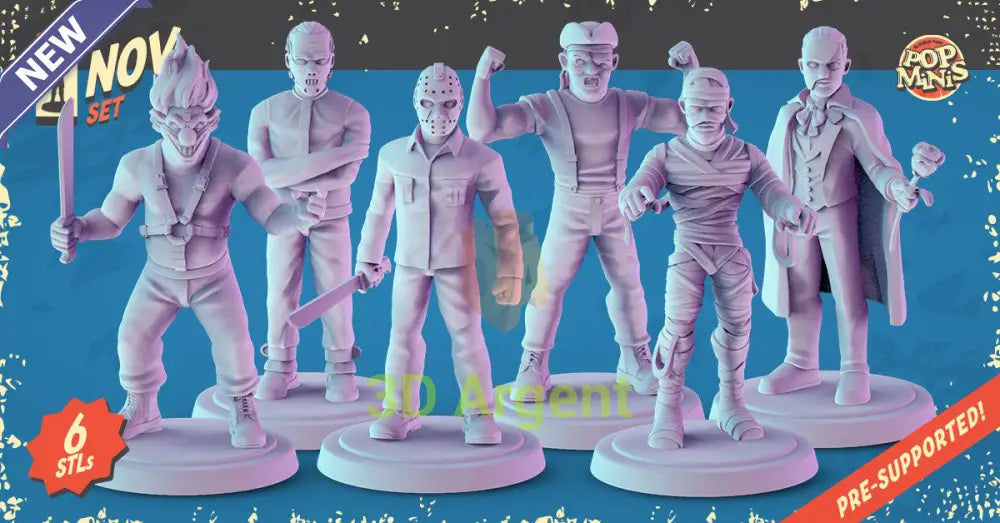 Horror Icons Figures compatible D&D DragonLance Miniatures Pop Minis - All Figures - Toys & Games:Wargames &