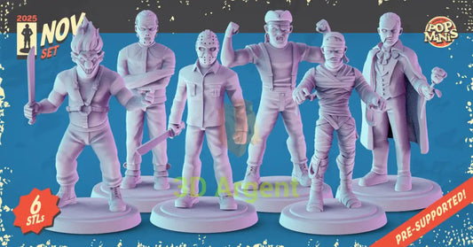 Horror Icons Figures compatible D&D DragonLance Miniatures Pop Minis - All Figures - Toys & Games:Wargames &
