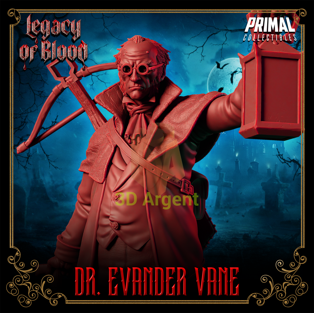 Human - Dr. Evander Vane Fantasy compatible D&D DragonLance Miniatures Primal Toys & Games:Wargames &