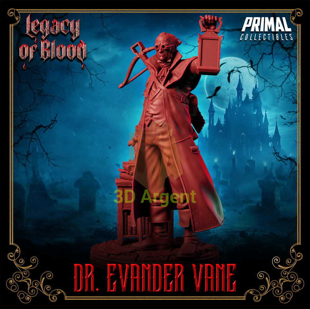 Human - Dr. Evander Vane Fantasy compatible D&D DragonLance Miniatures Primal Toys & Games:Wargames &