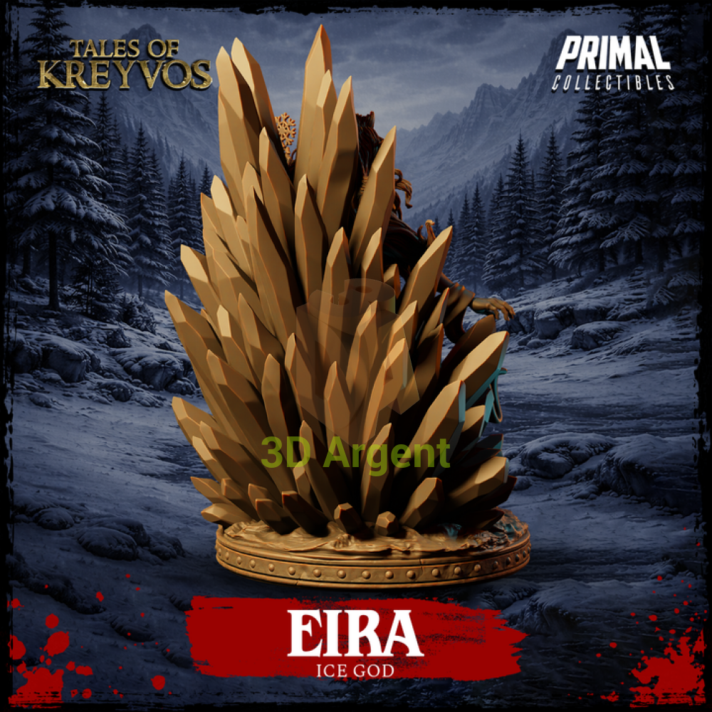 Ice God - Eira - Fantasy compatible D&D DragonLance Miniatures Primal