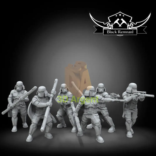 Imperial Guards of Coruscant 6x Star Wars Legion compatible 3D Resin Miniatures Toys & Games:Wargames &
