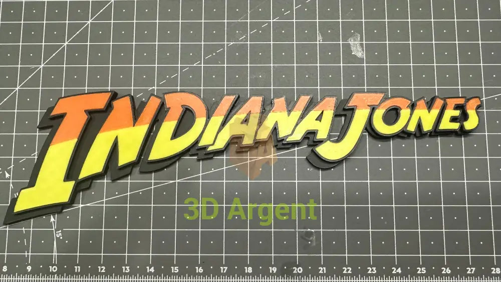Indiana Jones Logo - Movie Retro 3D Printed Sign Collectables:Science Fiction Collectables:Other Science Fiction Items