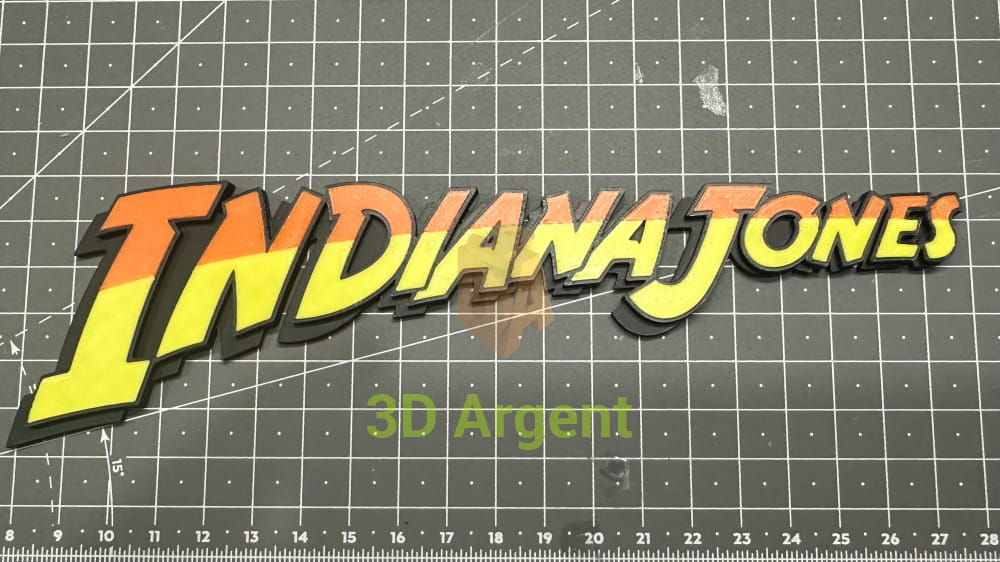 Indiana Jones Logo - Movie Retro 3D Printed Sign Collectables:Science Fiction Collectables:Other Science Fiction Items