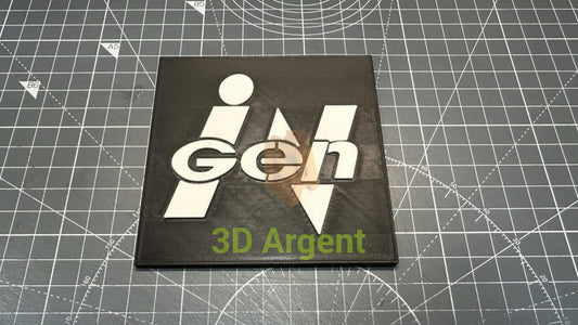InGen Jurassic Park Logo - 3D Printed Sign Stand