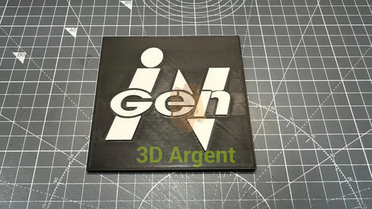 InGen Jurassic Park Logo - 3D Printed Sign Stand