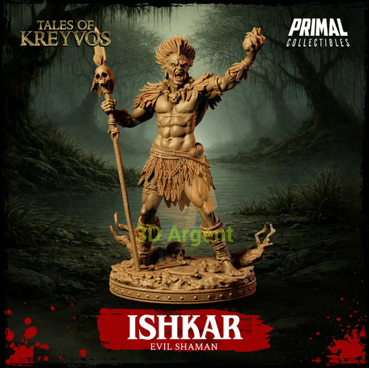 Ishkar the Evil Shaman - Tales of Kreyvos - D&D Miniature - Toys & Games:Wargames & Role-Playing:Role-Playing:Dungeons
