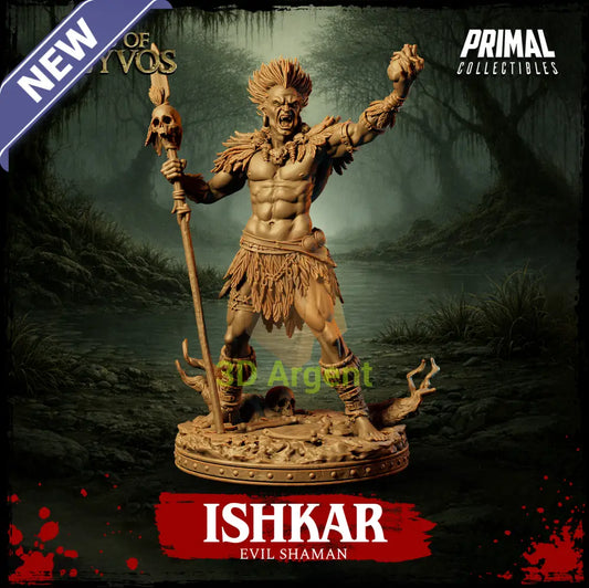 Ishkar the Evil Shaman - Tales of Kreyvos - D&D Miniature - Toys & Games:Wargames & Role-Playing:Role-Playing:Dungeons