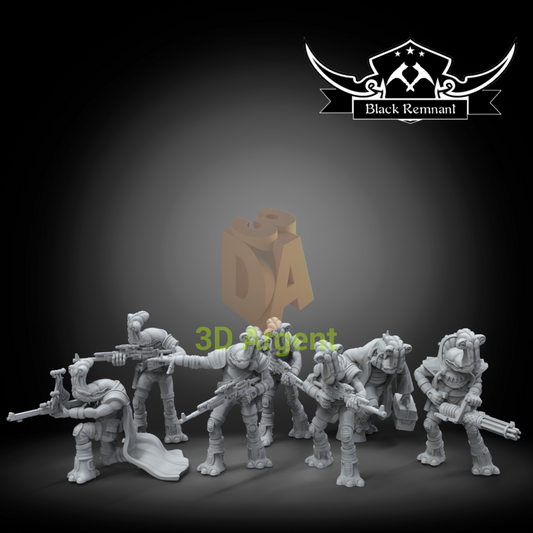 Ithorian Squad 7x - Star Wars Legion compatible 3D Printed Resin Miniatures Toys & Games:Wargames & Role-Playing:Star