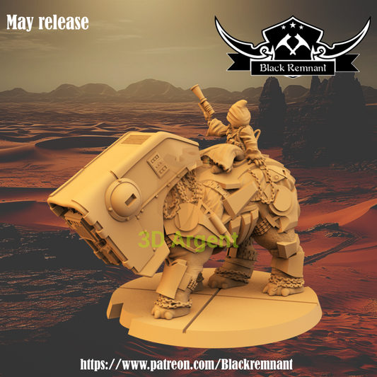 Jawa on Luggabeast - Star Wars Legion compatible 3D Printed Resin Miniatures Toys & Games:Wargames & Role-Playing:Star