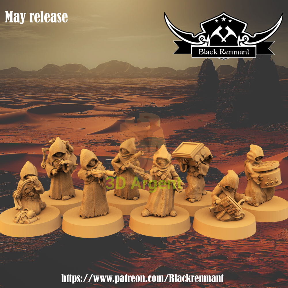 Jawa Warband 8x Star Wars Legion compatible 3D Resin Miniatures Toys & Games:Wargames & Role-Playing:Star Wars