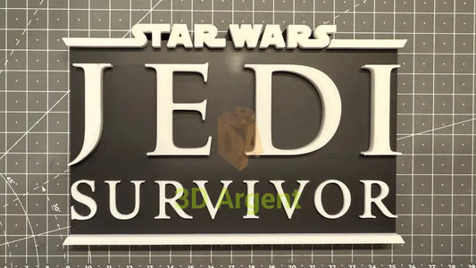 Jedi Survivor Star Wars - 3D Printed Sign Stand Collectables:Science Fiction Collectables:Other Science Fiction Items