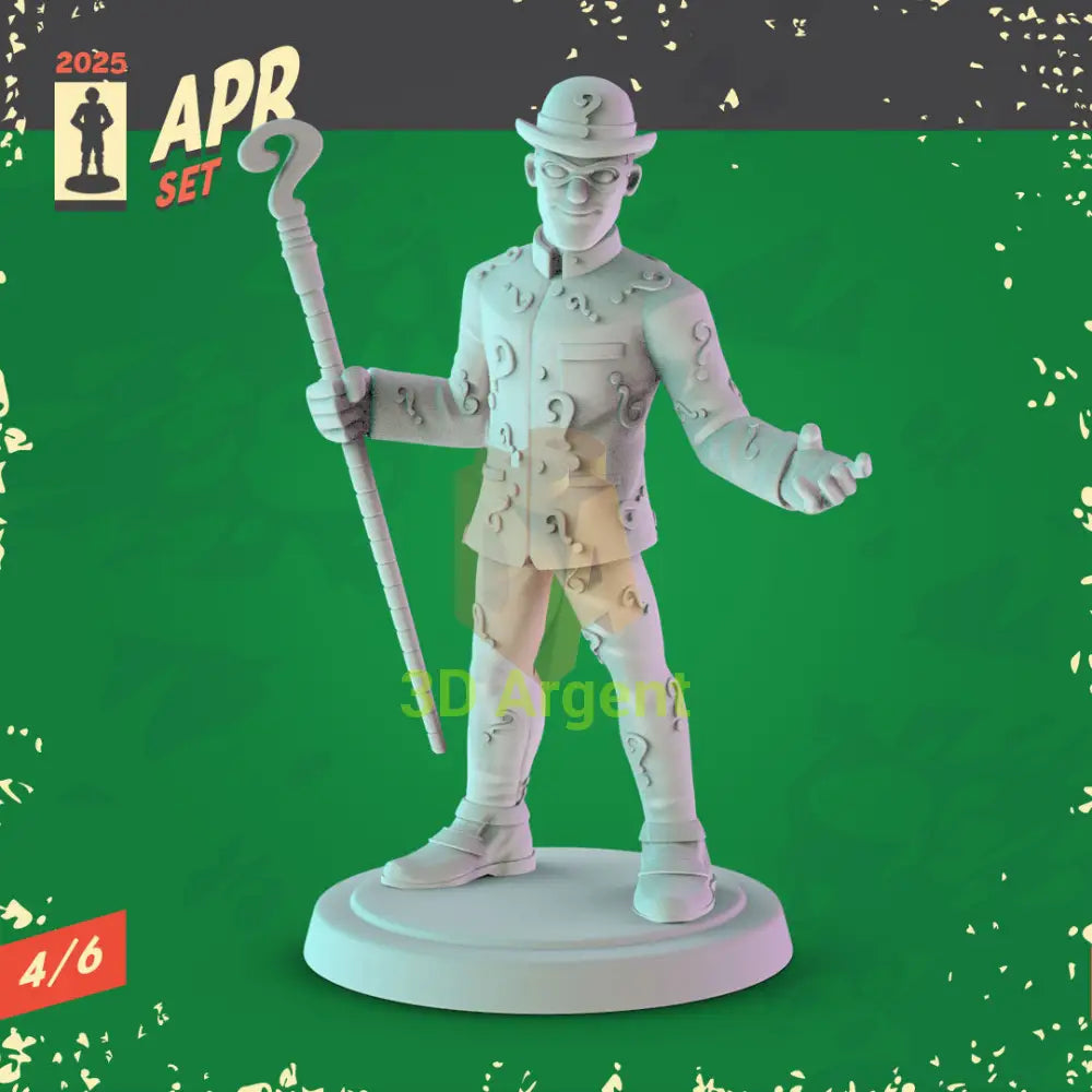 Jim Carrey Miniatures – The Mask Ace Ventura Riddler Robotnik 32 mm Resin Figures 1 The Riddler Toys & Games:Wargames &